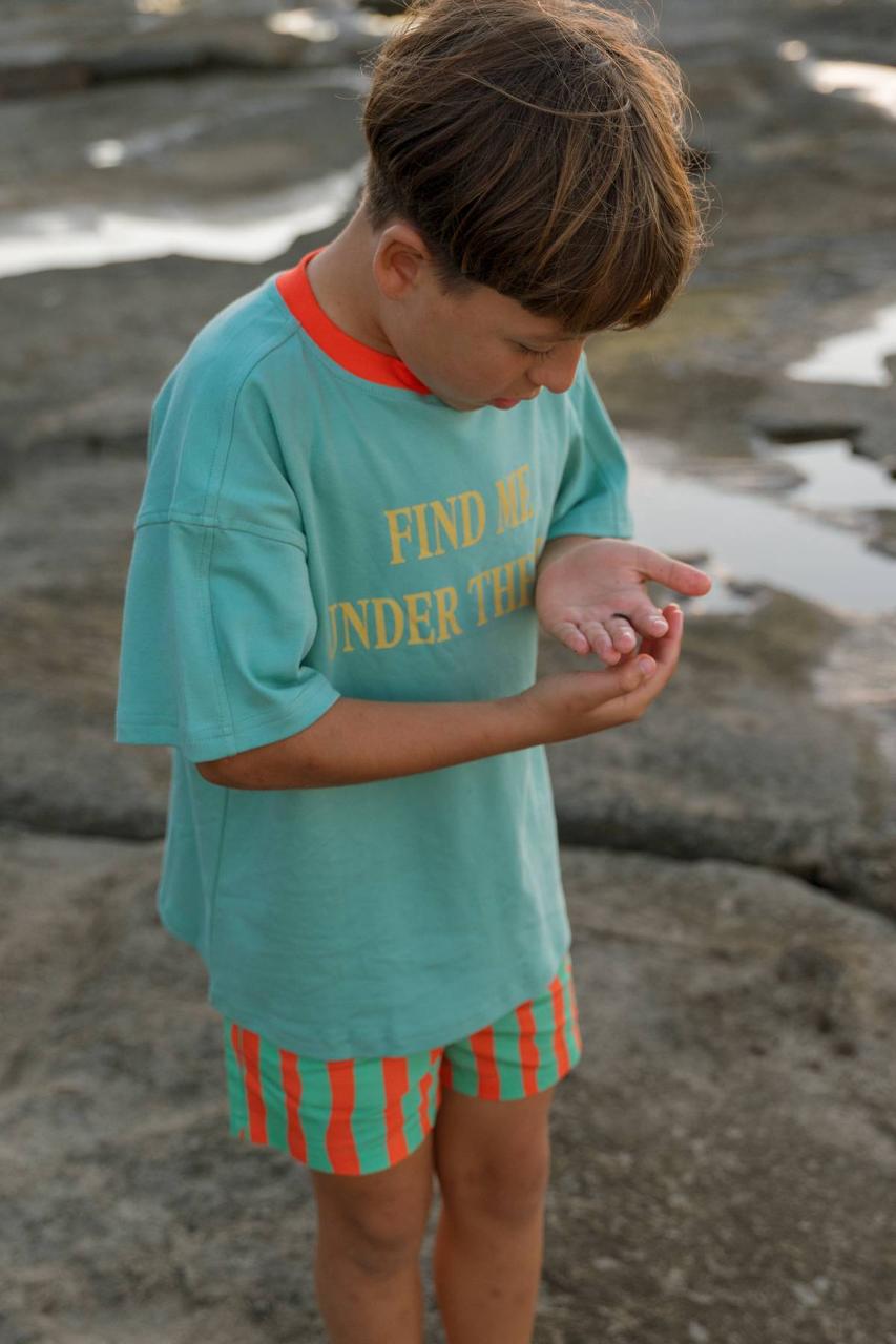 Sea Tee Green - boy exploring rock pools