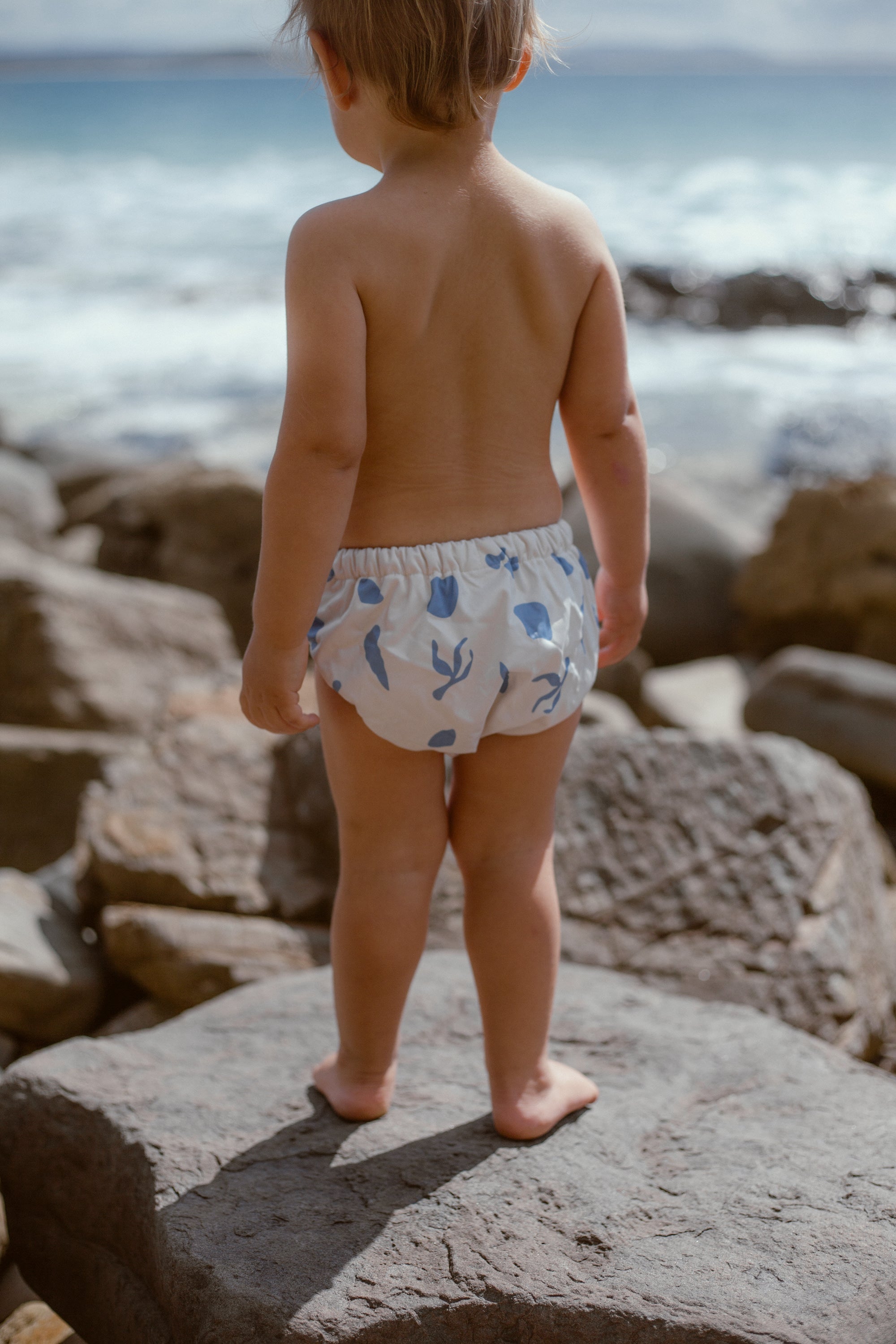 reusable swim nappy - seaside