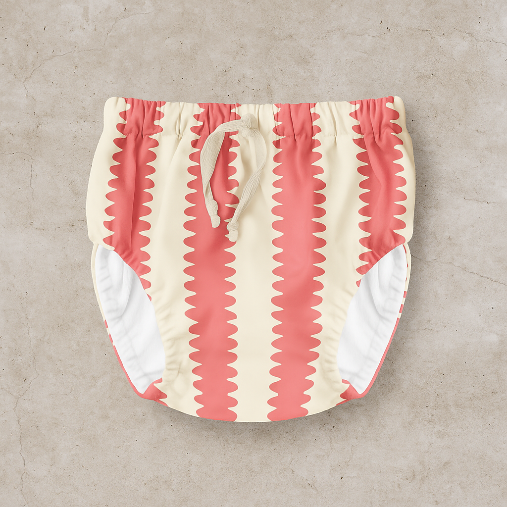reusable swim nappy - Watermelon Wobble