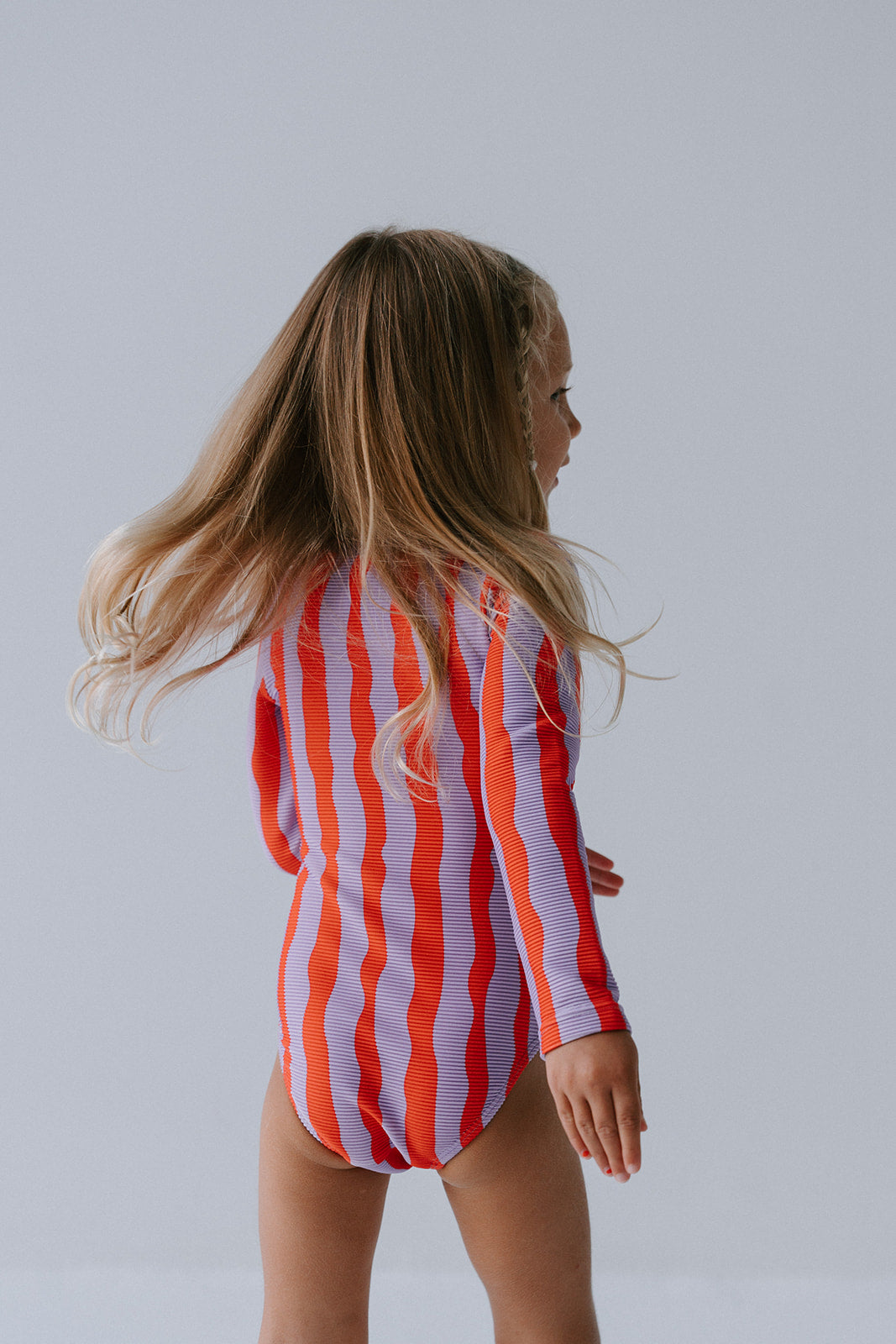 Girls Full Piece Swimsuit - Sea Kelp Pipi