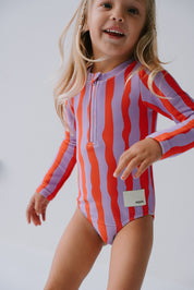 Girls Full Piece Swimsuit - Sea Kelp Pipi