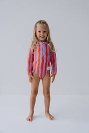 Girls Full Piece Swimsuit - Sea Kelp Pipi
