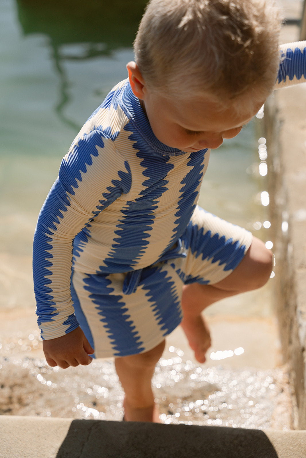 Boys Swim Shorts - Blueberry Wobble