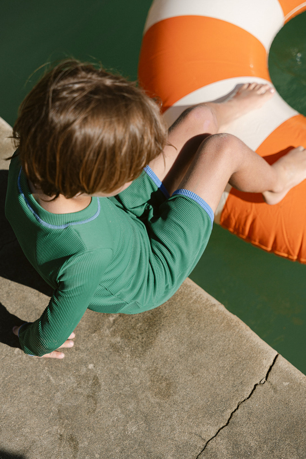 Boys Swim Shorts - Cool Cucumber