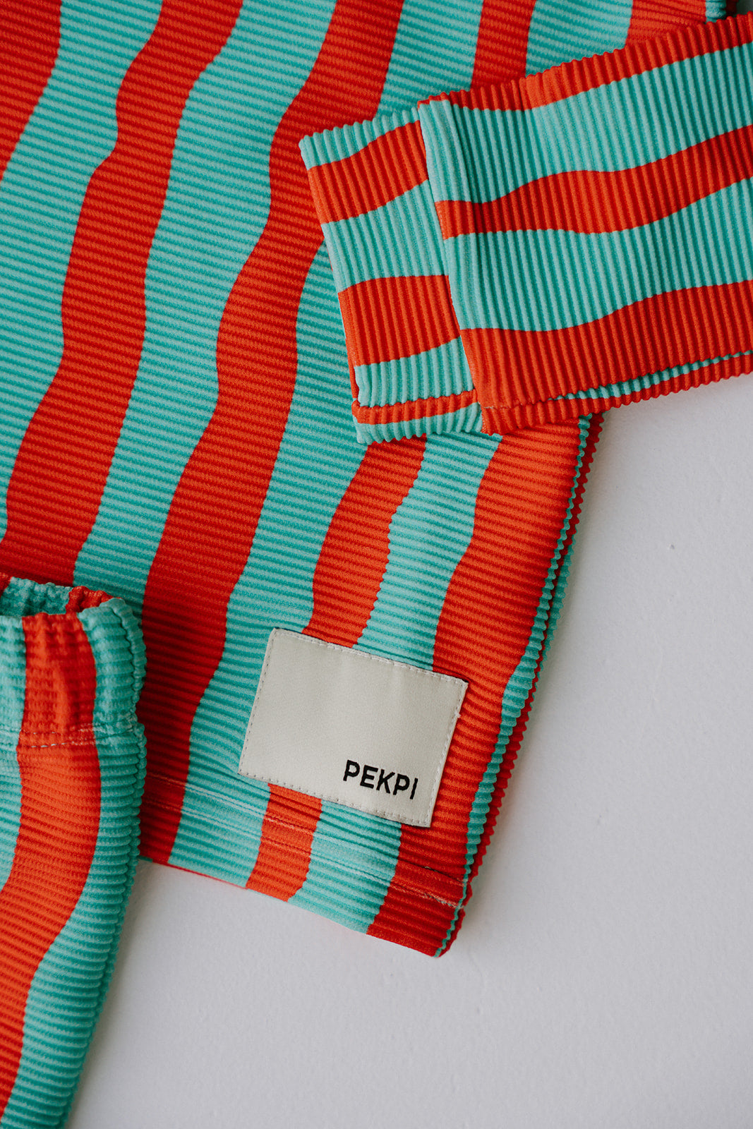 Boys Rashie Top Ribbed - Sea Kelp Aqua