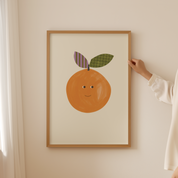 Nursery Wall Art - Orange Print