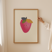 Nursery Wall Art - Strawberry Print