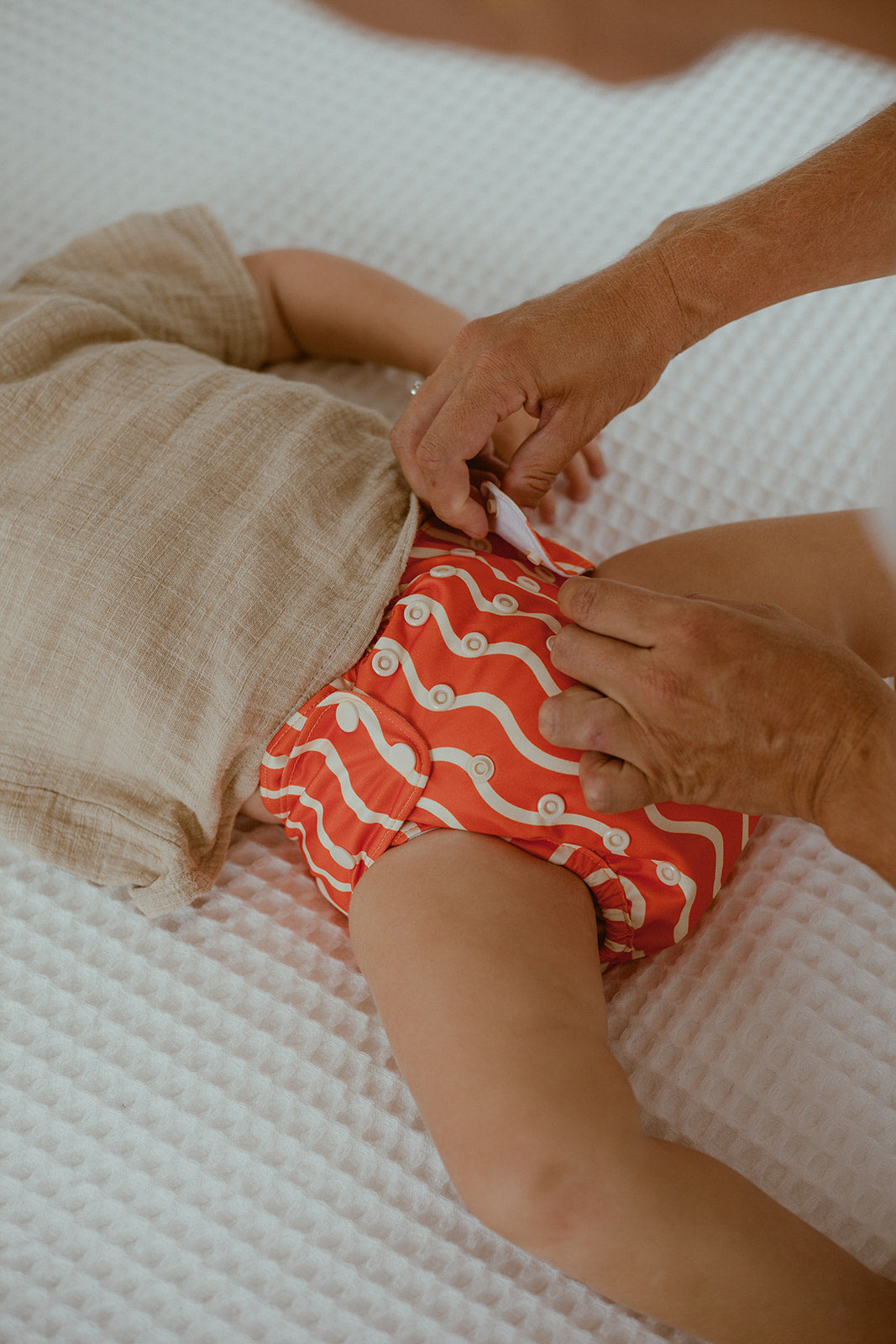 reusable cloth nappy - spaghetti