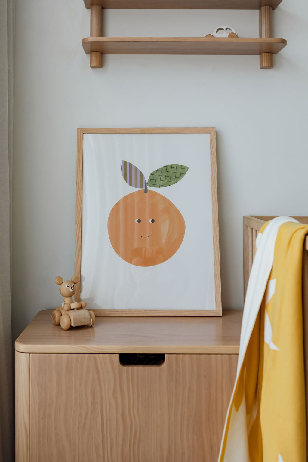 Nursery Wall Art - Orange Print