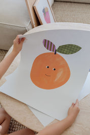 Nursery Wall Art - Orange Print