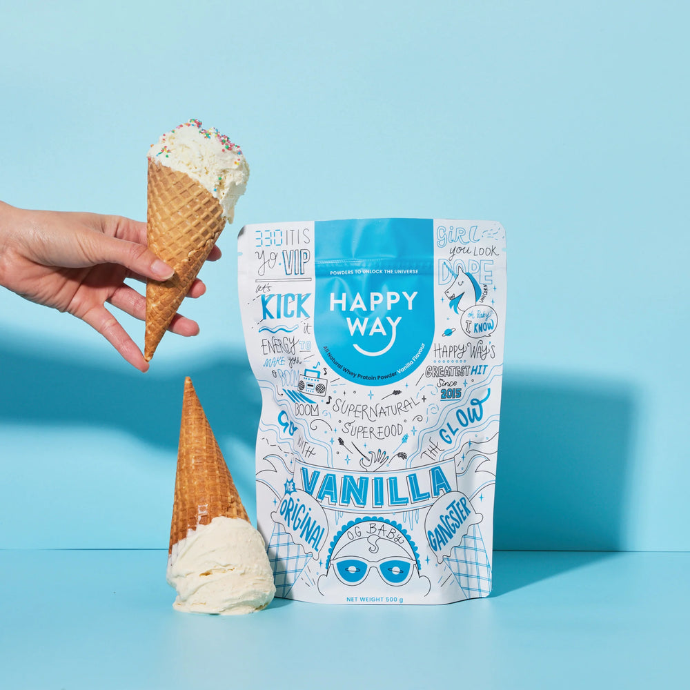 Vanilla Protein Powder 1KG Happy Whey Pekpi