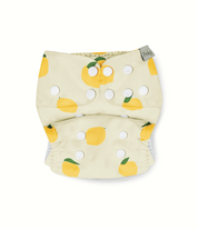 reusable cloth nappy - lemonade