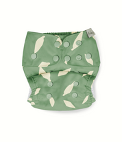 reusable cloth nappy - leaf ink