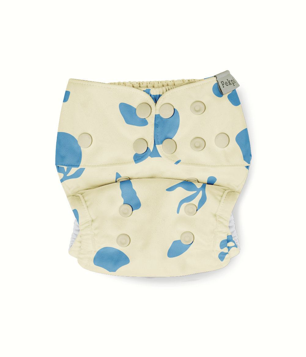 reusable cloth nappy - seaside