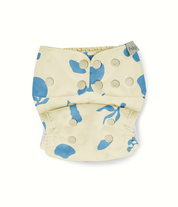 reusable cloth nappy - seaside