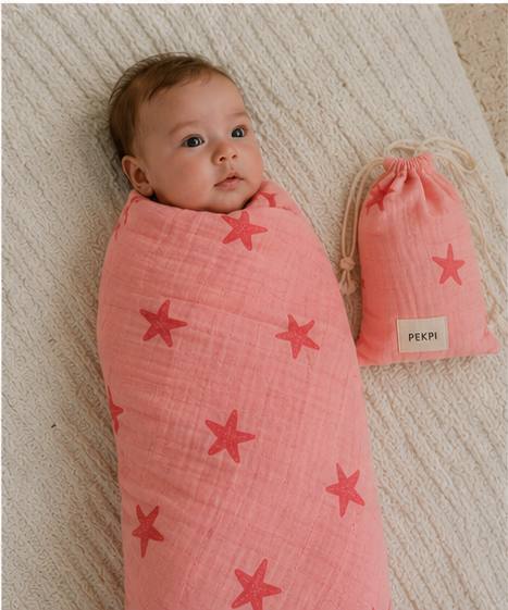 Bamboo Swaddle Wrap - Starfish