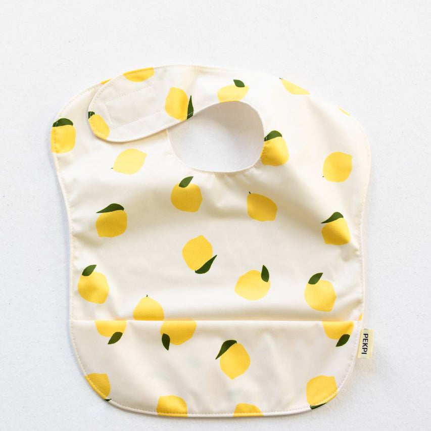 Waterproof Bib Lemonade flat lay