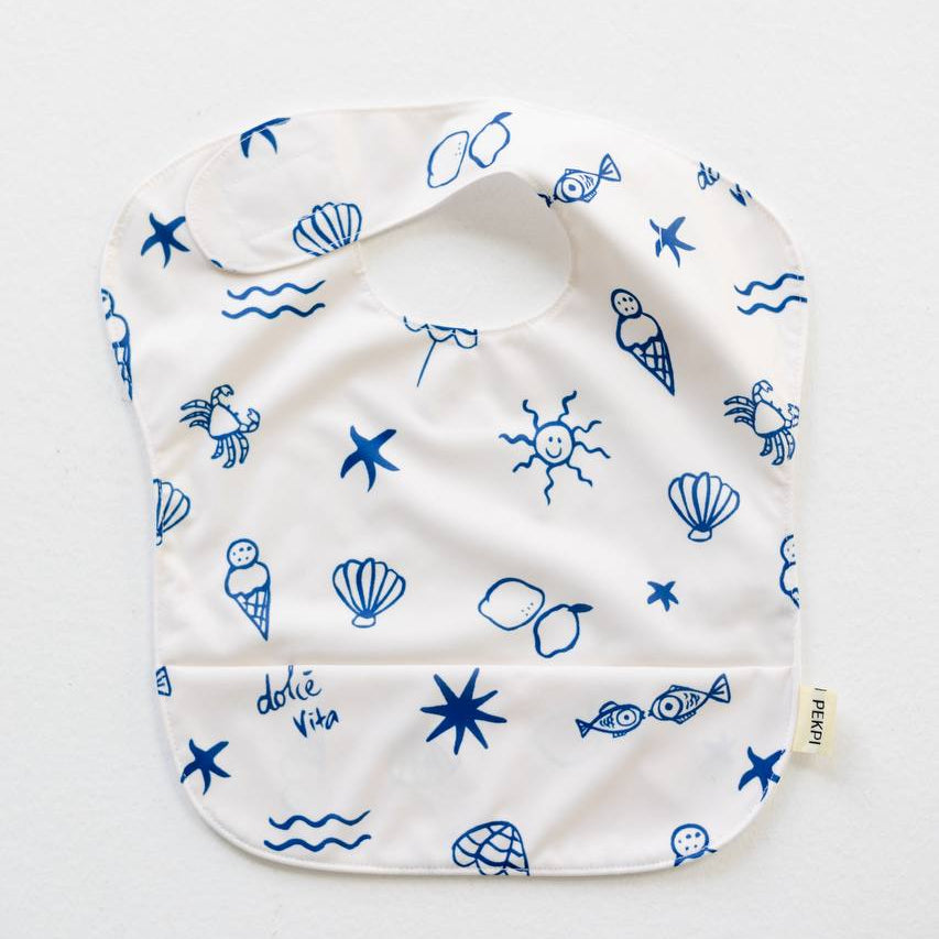 Waterproof Bib Sardinia flat lay