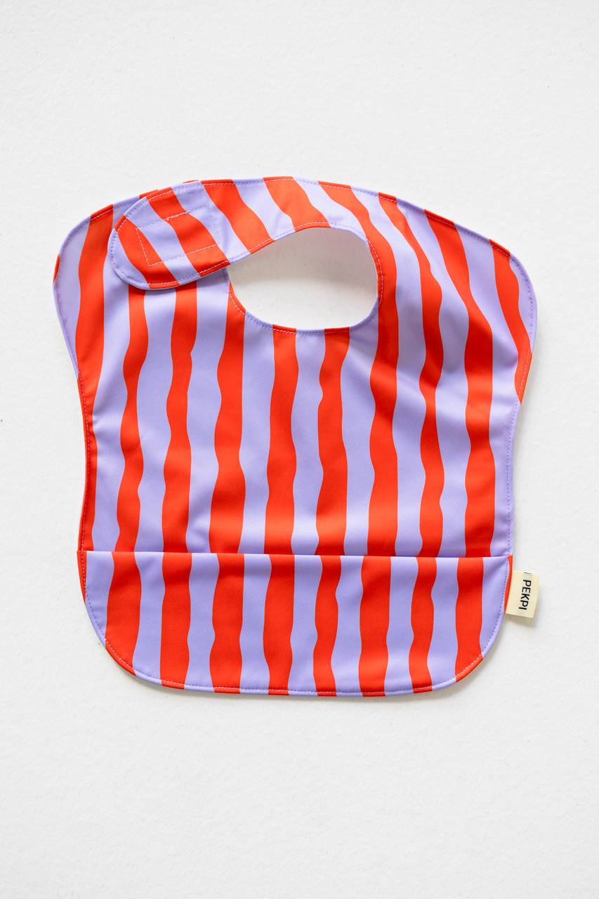 Waterproof Bib Sea Kelp Pipi flat lay