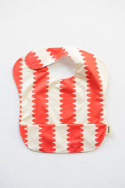 Waterproof Bib Watermelon Wobble flat lay