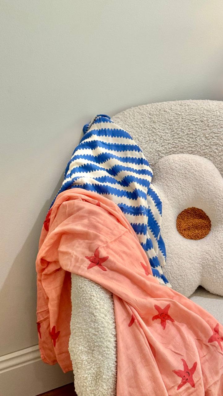 Bamboo Swaddle Wrap - Blueberry Wobble