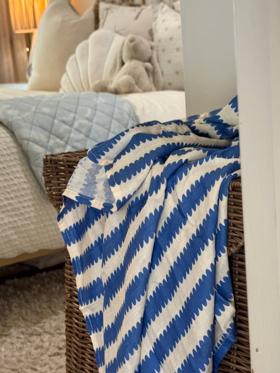 Bamboo Swaddle Wrap - Blueberry Wobble