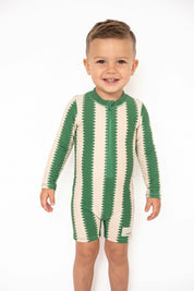 Shortie swimsuit in Cucumber Wobble (AI-generated image matched to our sample)