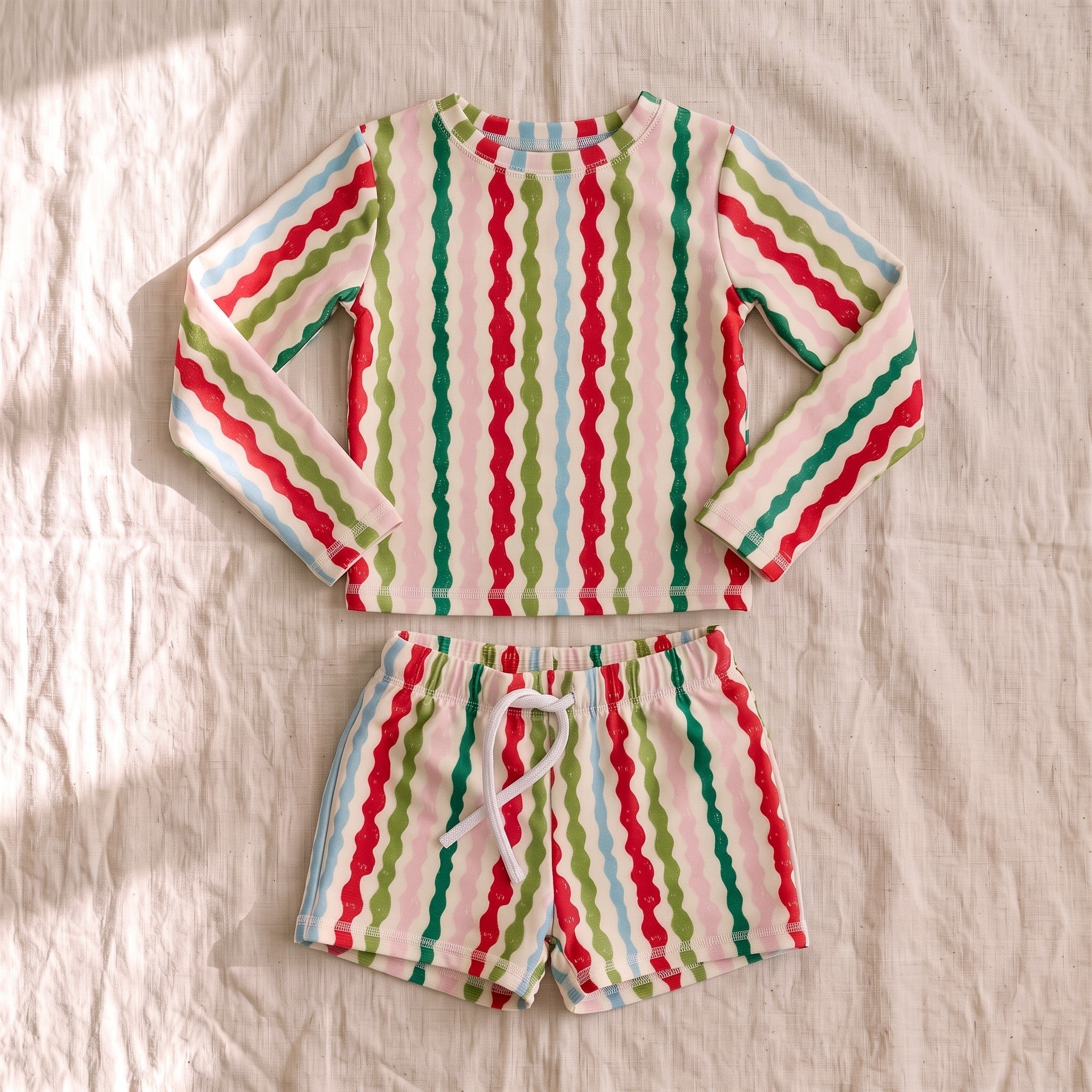 Boys swim set in Popsicle Wobble Stripe