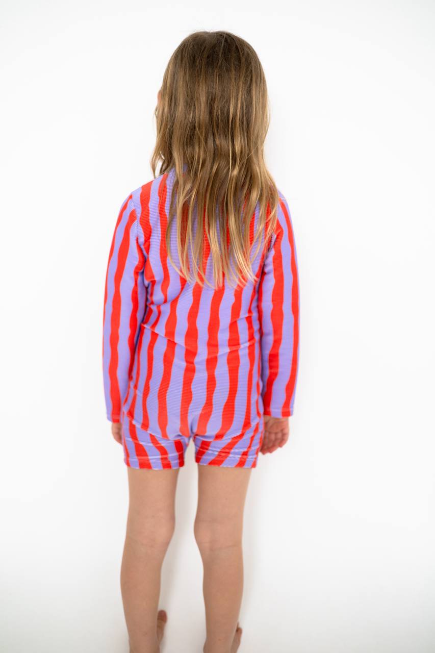 Girl wearing Sea Kelp Pipi Shortie back view