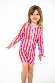 Girl smiling wearing Sea Kelp Pipi Shortie front view