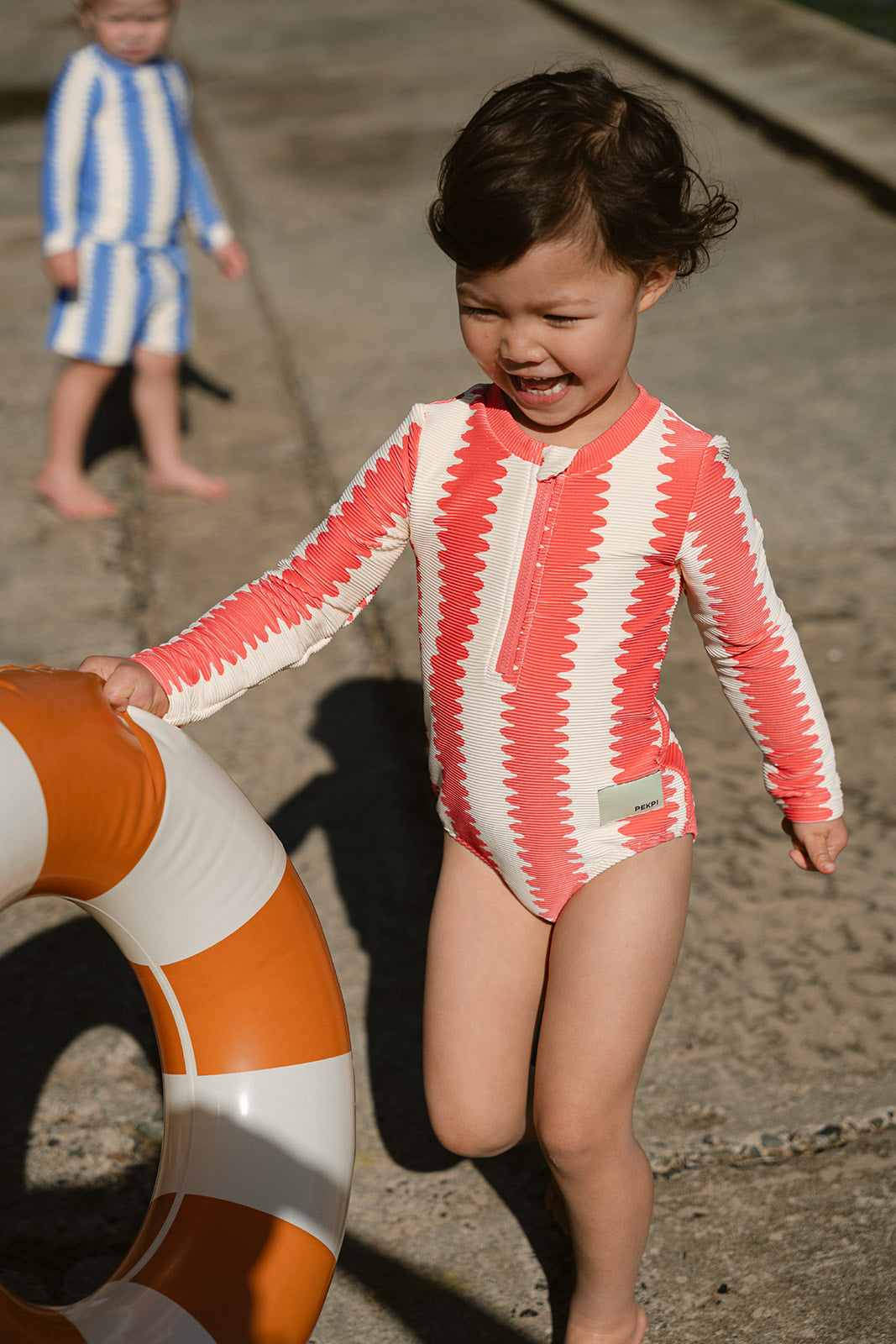 girls swimwear ribbed