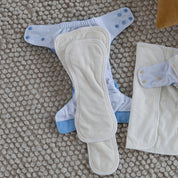 reusable cloth nappy - leaf ink