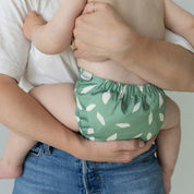 reusable cloth nappy - leaf ink