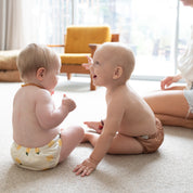 reusable cloth nappy - lemonade