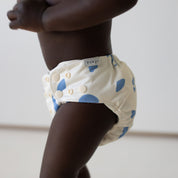 reusable cloth nappy - seaside