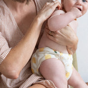 reusable cloth nappy - lemonade