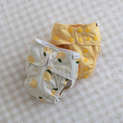 reusable cloth nappy - lemonade