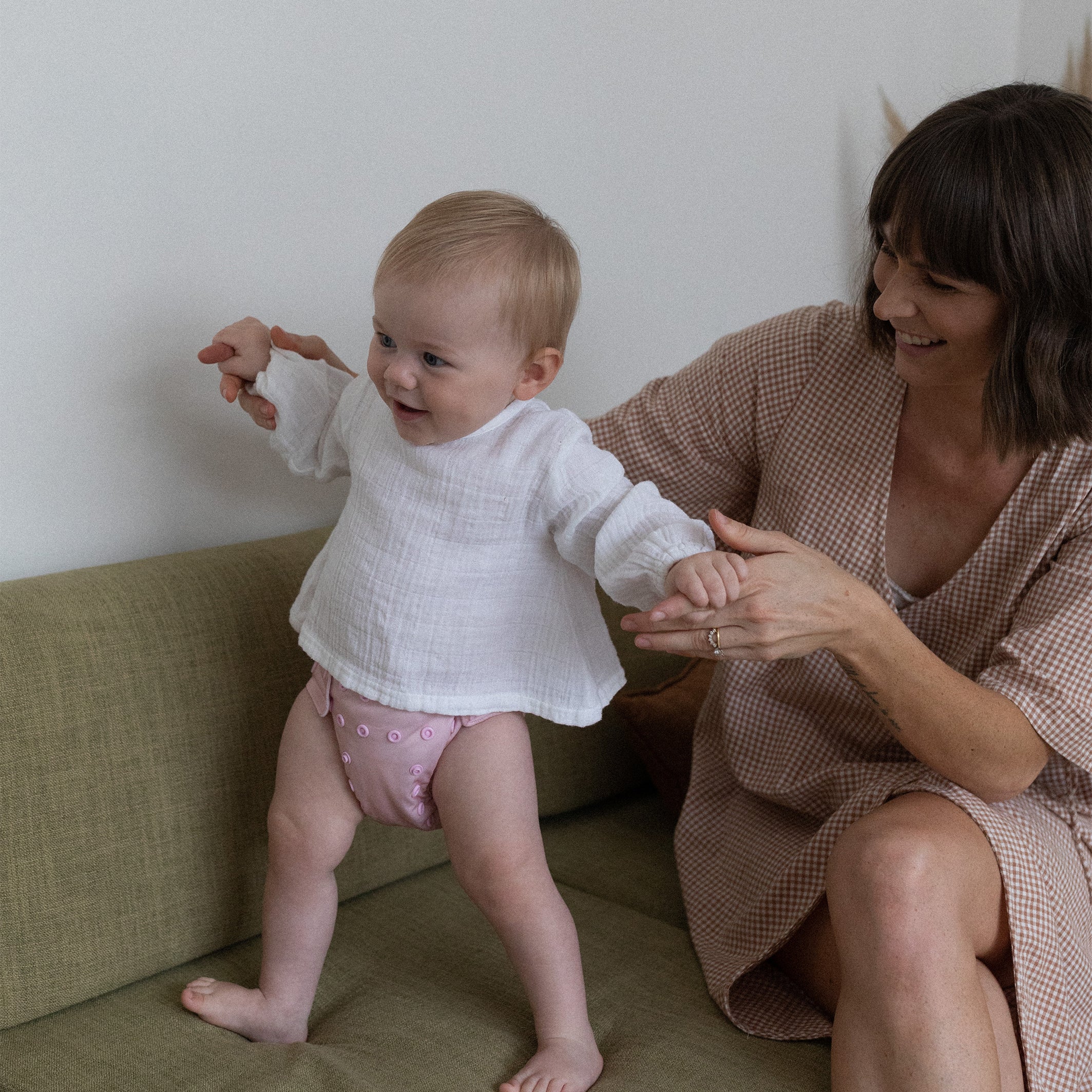 reusable cloth nappy - musk